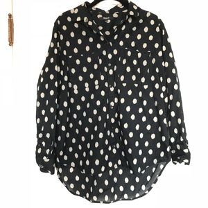 Madewell lightweight cotton navy shirt, S